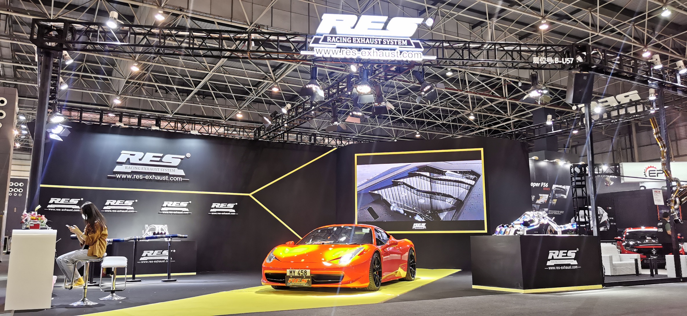 RES Racing high-performance exhaust at 2020 Dongguan AIT Tuning Car Show!