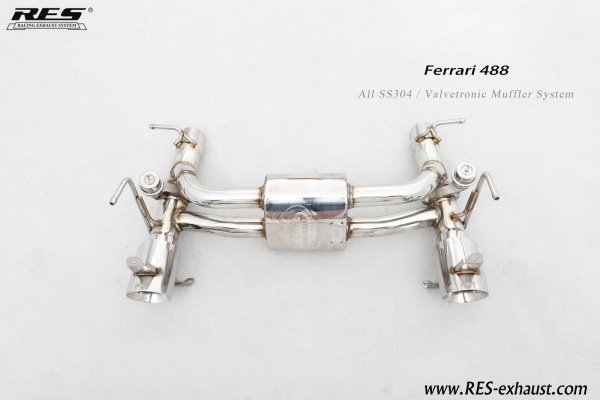 Ferrari 488 Spider/Pista All SS304 / Valvetronic Muffler System
