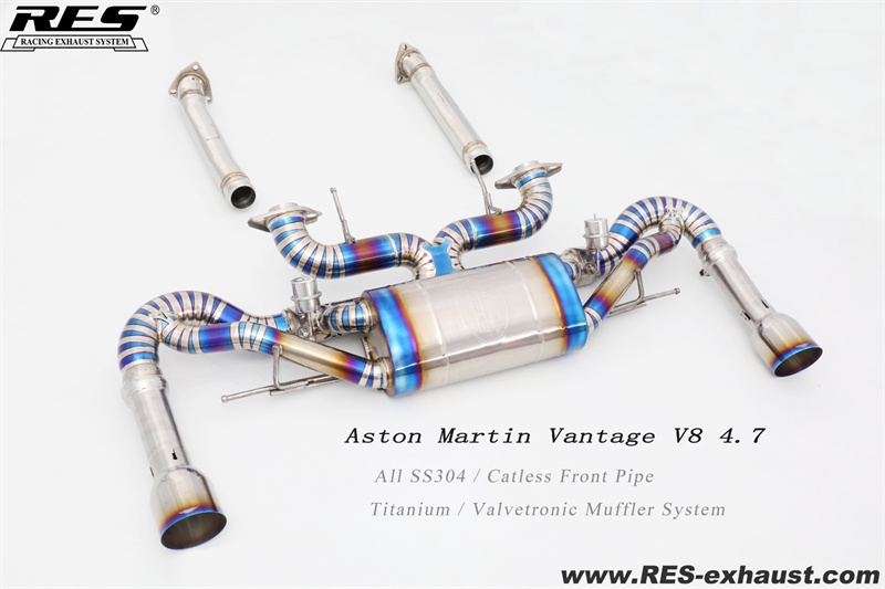 Aston Martin Vantage V8 4.7 All SS304 / Front Pipe & Titanium / Valvetronic Muffler System