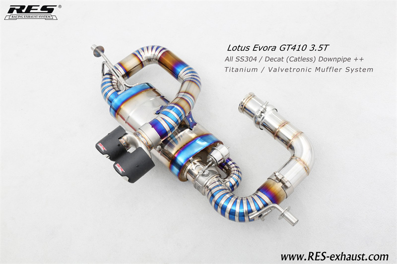 Lotus Evora All SS304 / Decat （Catless） Downpipe+Titanium / Valvetronic Muffler System