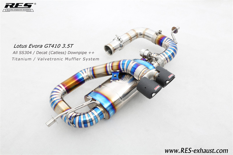 Lotus Evora All SS304 / Decat （Catless） Downpipe+Titanium / Valvetronic Muffler System
