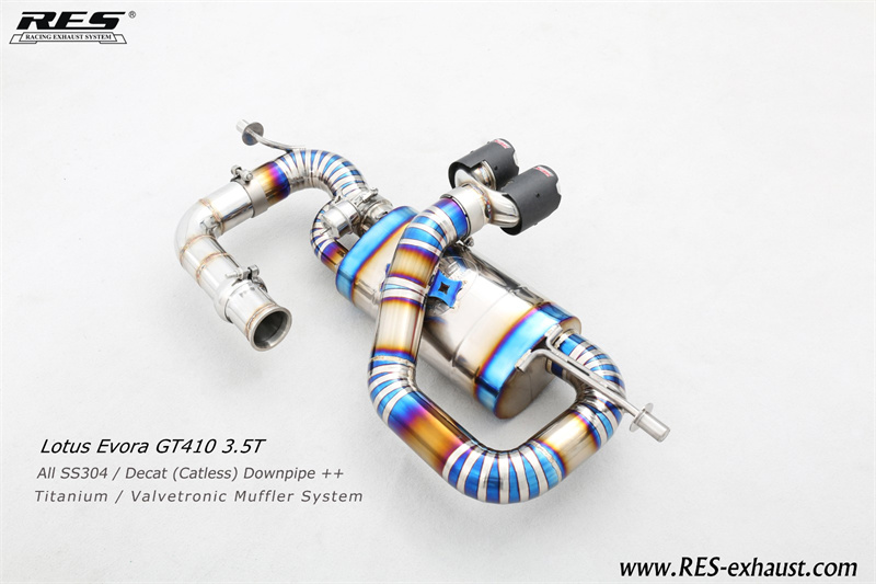 Lotus Evora All SS304 / Decat （Catless） Downpipe+Titanium / Valvetronic Muffler System