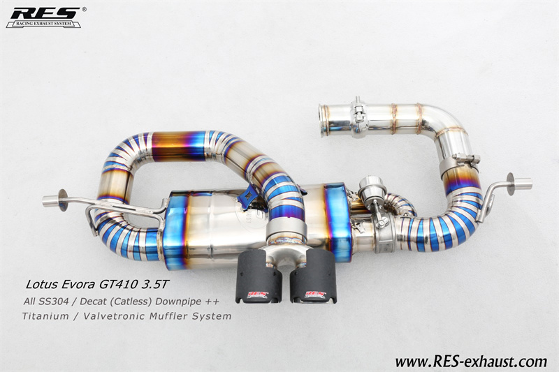 Lotus Evora All SS304 / Decat （Catless） Downpipe+Titanium / Valvetronic Muffler System