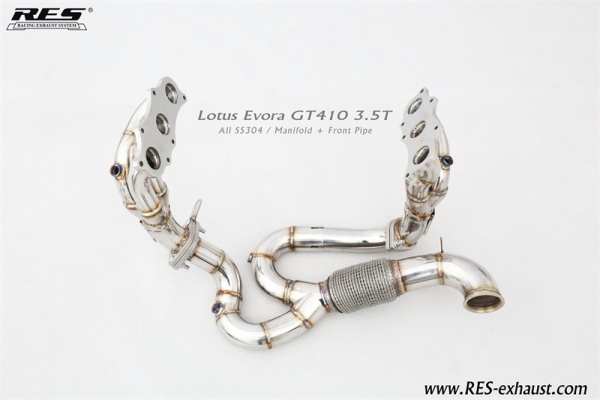 Lotus Evora All SS304 / Manifold + Front Pipe