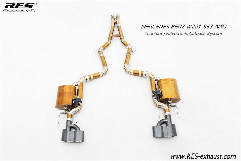 MERCEDES BENZ W221 S63 AMG Titanium /Valvetronic Catback System