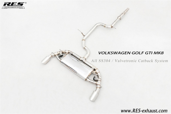 Volkswagen Golf MK8 All SS304 / Valvetronic Catback System