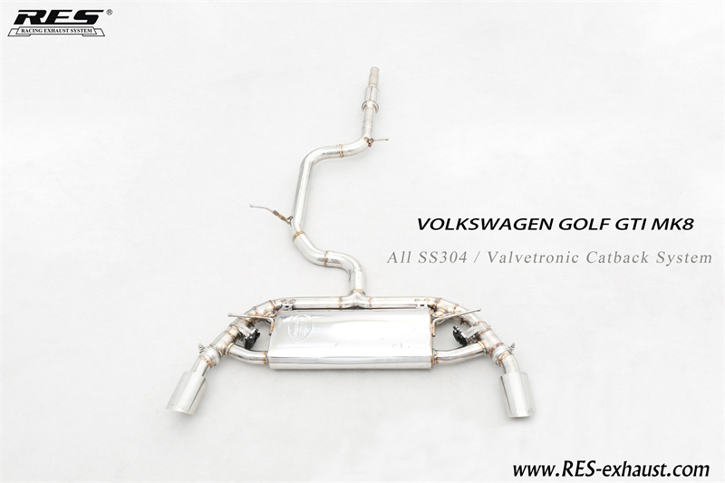 Volkswagen Golf MK8 All SS304 / Valvetronic Catback System