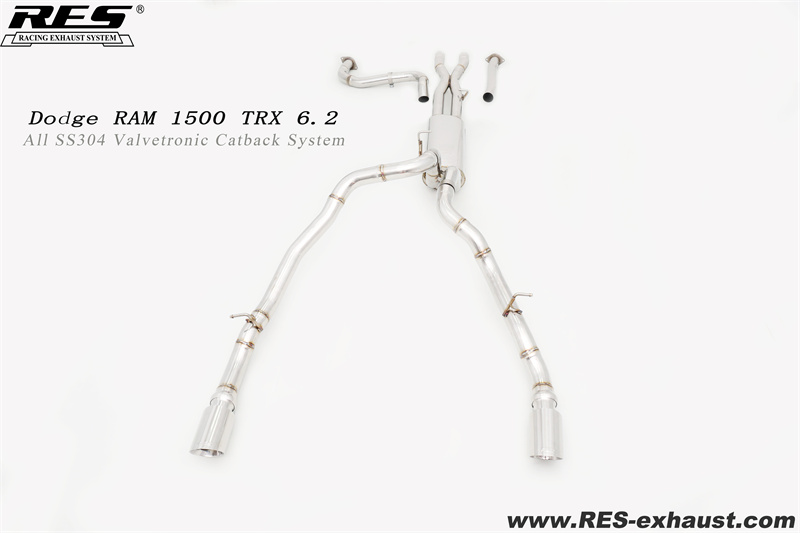 Dodge RAM1500 TRX 6.2 All SS304 Valvetronic Catback System