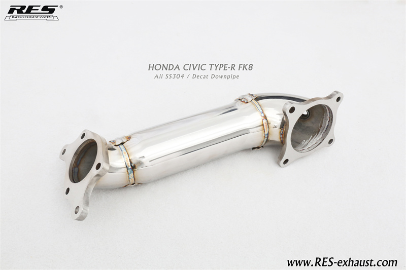 Honda Civic Type-R FK8 AIl SS304 / Decat Downpipe