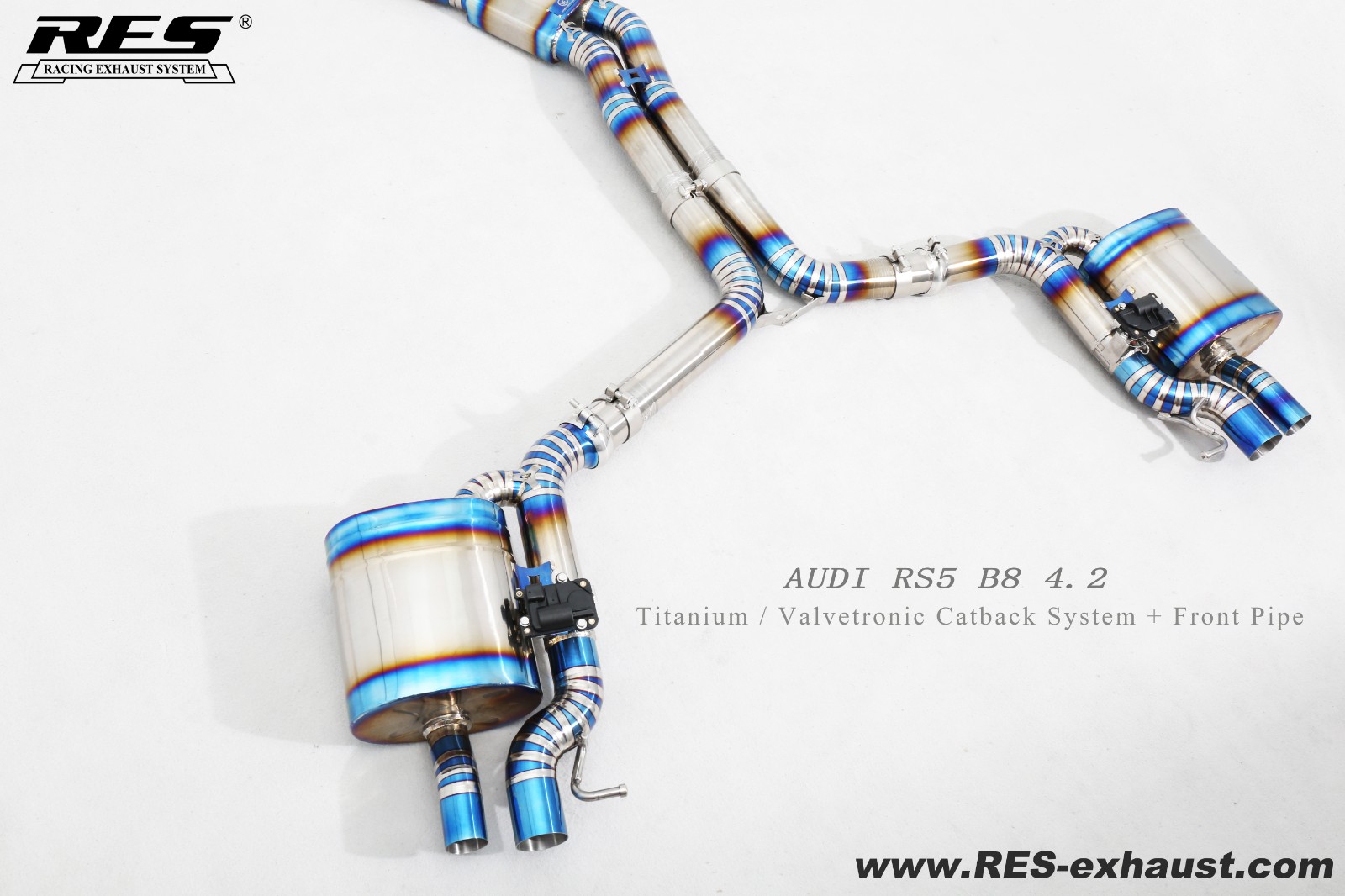 AUDI RS5 B8 Titanium / Valvetronic Catback System + Front Pipe
