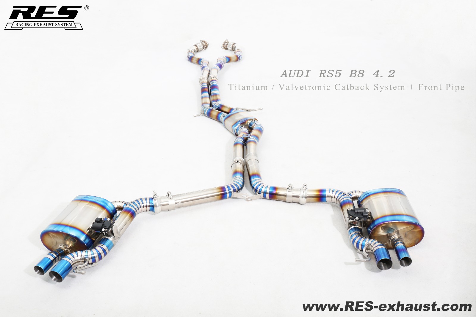 AUDI RS5 B8 Titanium / Valvetronic Catback System + Front Pipe