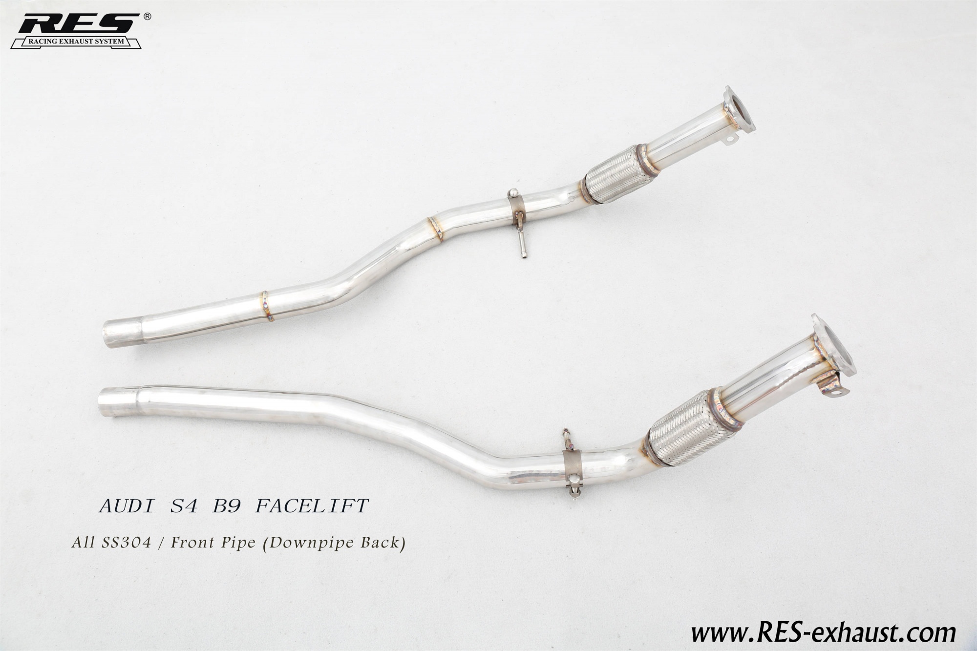 AUDI S4 B9 FACELIFT All SS304 / Front Pipe （Downpipe Back）