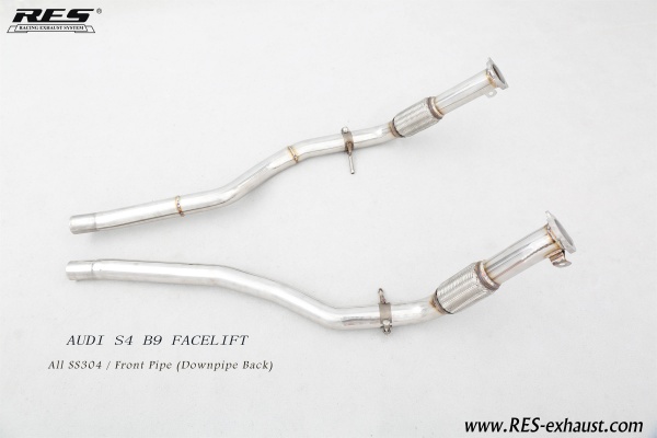 AUDI S4 B9 FACELIFT All SS304 / Front Pipe (Downpipe Back)