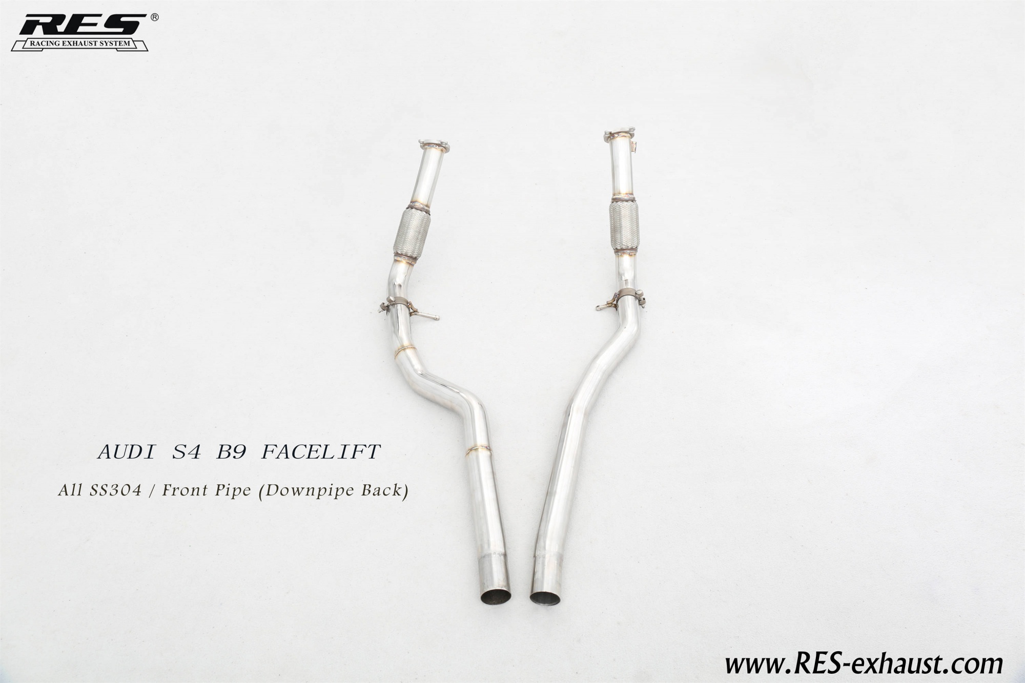 AUDI S4 B9 FACELIFT All SS304 / Front Pipe （Downpipe Back）
