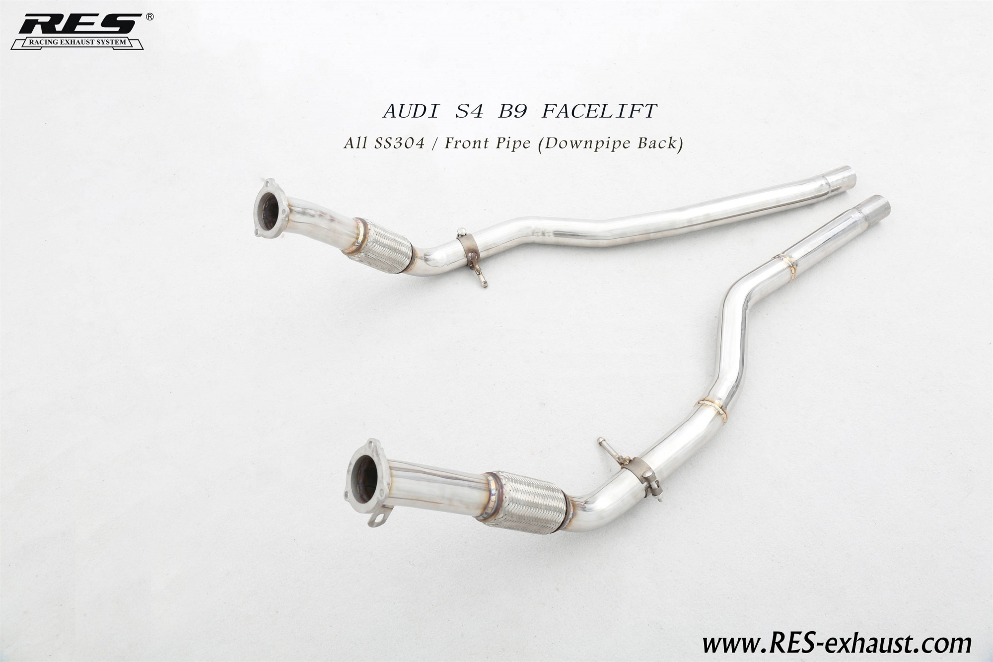 AUDI S4 B9 FACELIFT All SS304 / Front Pipe （Downpipe Back）