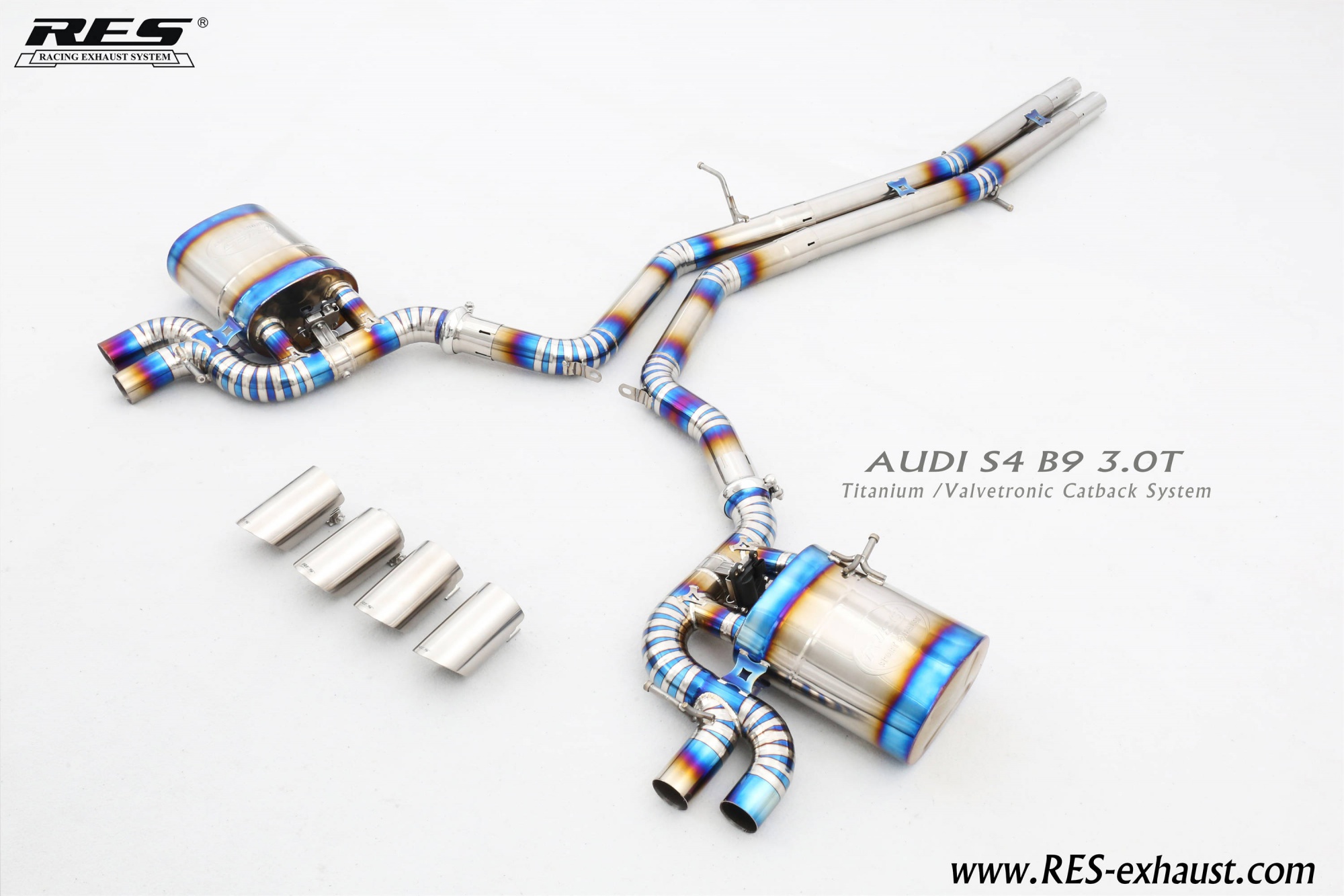 AUDI S4 B9 3.0T Titanium / Valvetronic Catback System