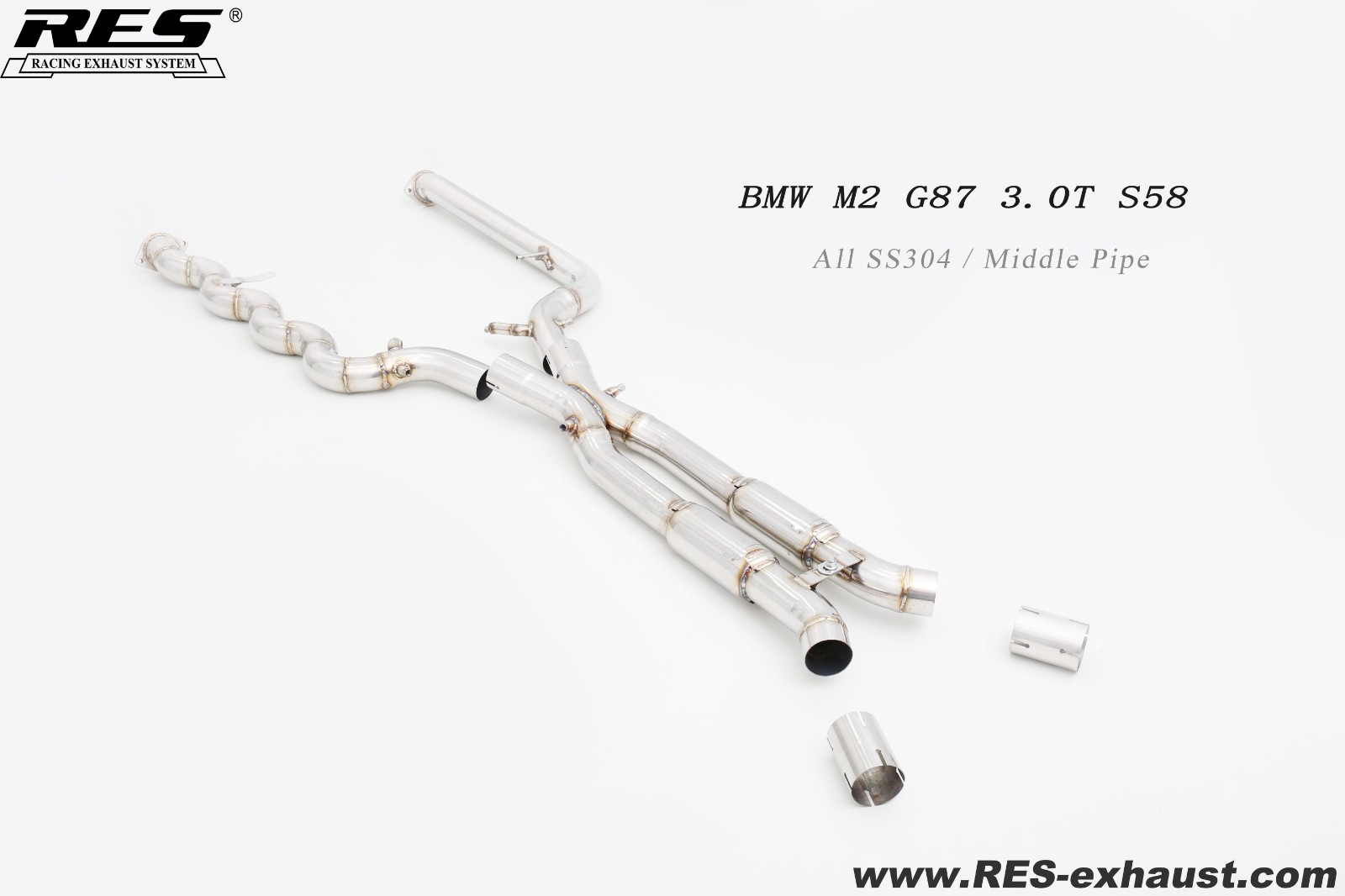 BMW M2 G87 3.0T All SS304 / Middle Pipe
