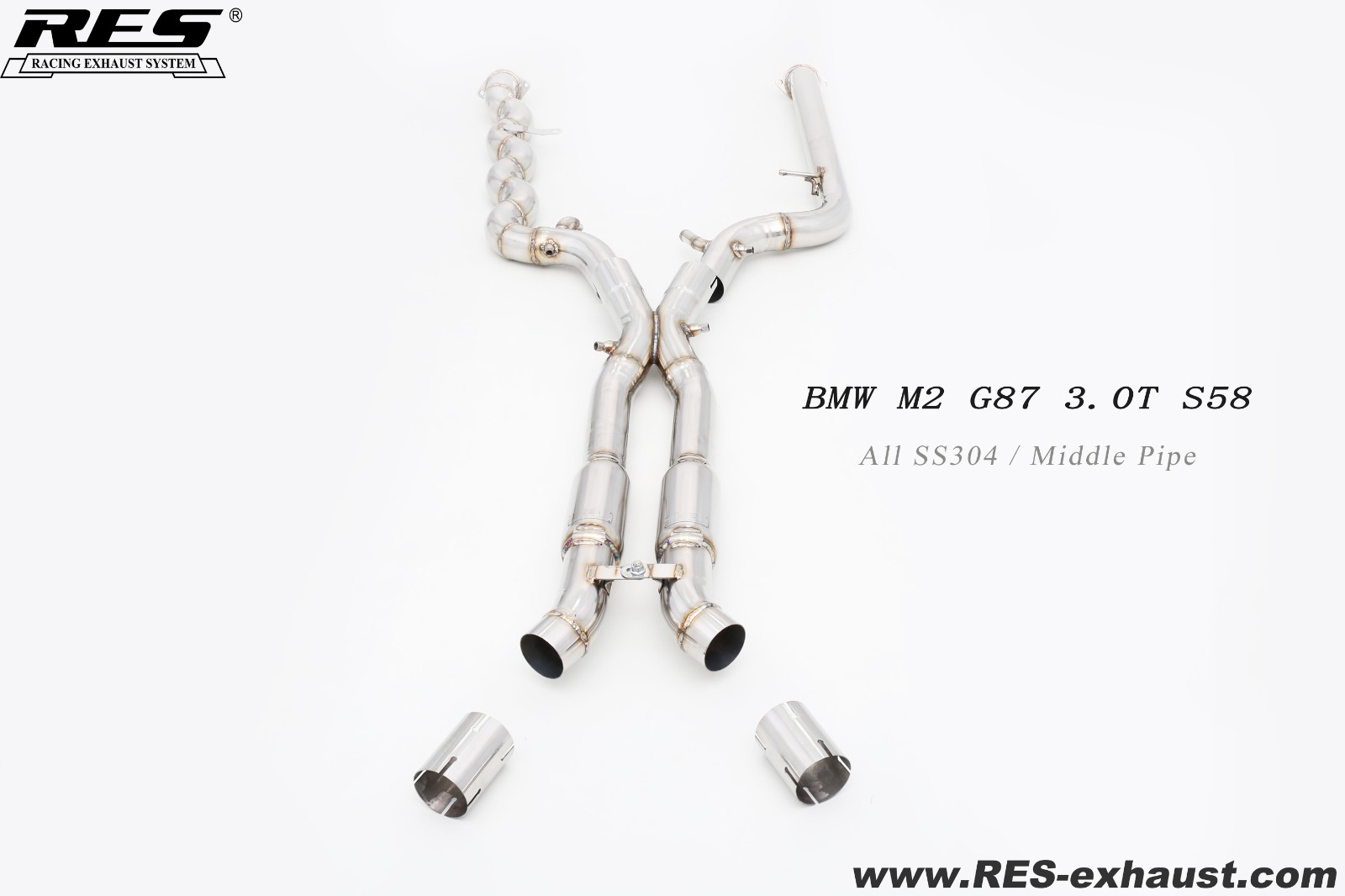 BMW M2 G87 3.0T All SS304 / Middle Pipe