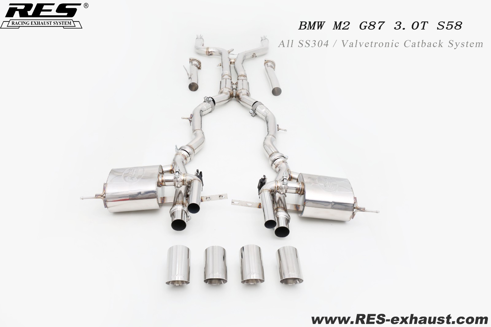 BMW M2 G87 All SS304 / Valvetronic Catback System