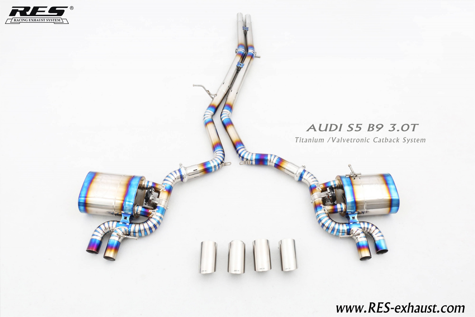 AUDI S5 B9 3.0T Titanium /Valvetronic Catback System