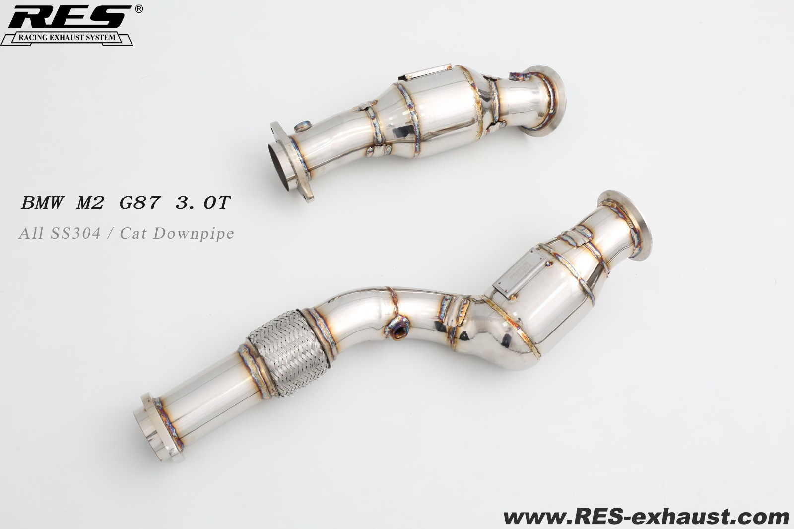 BMW M2 G87 3.0T All SS304 / Cat Downpipe