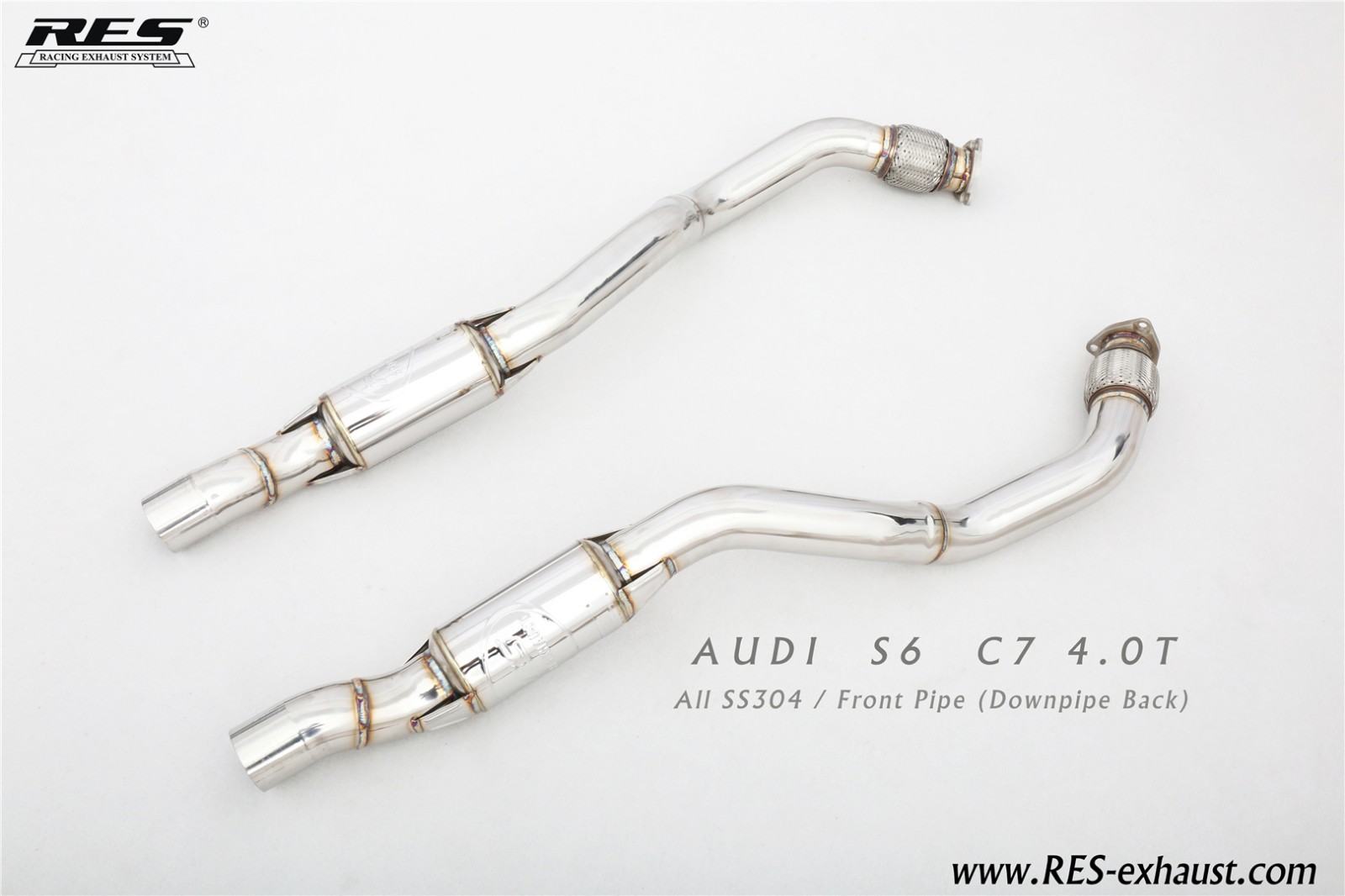 AUDI S6 C7 4.0T All SS304 /Front Pipe