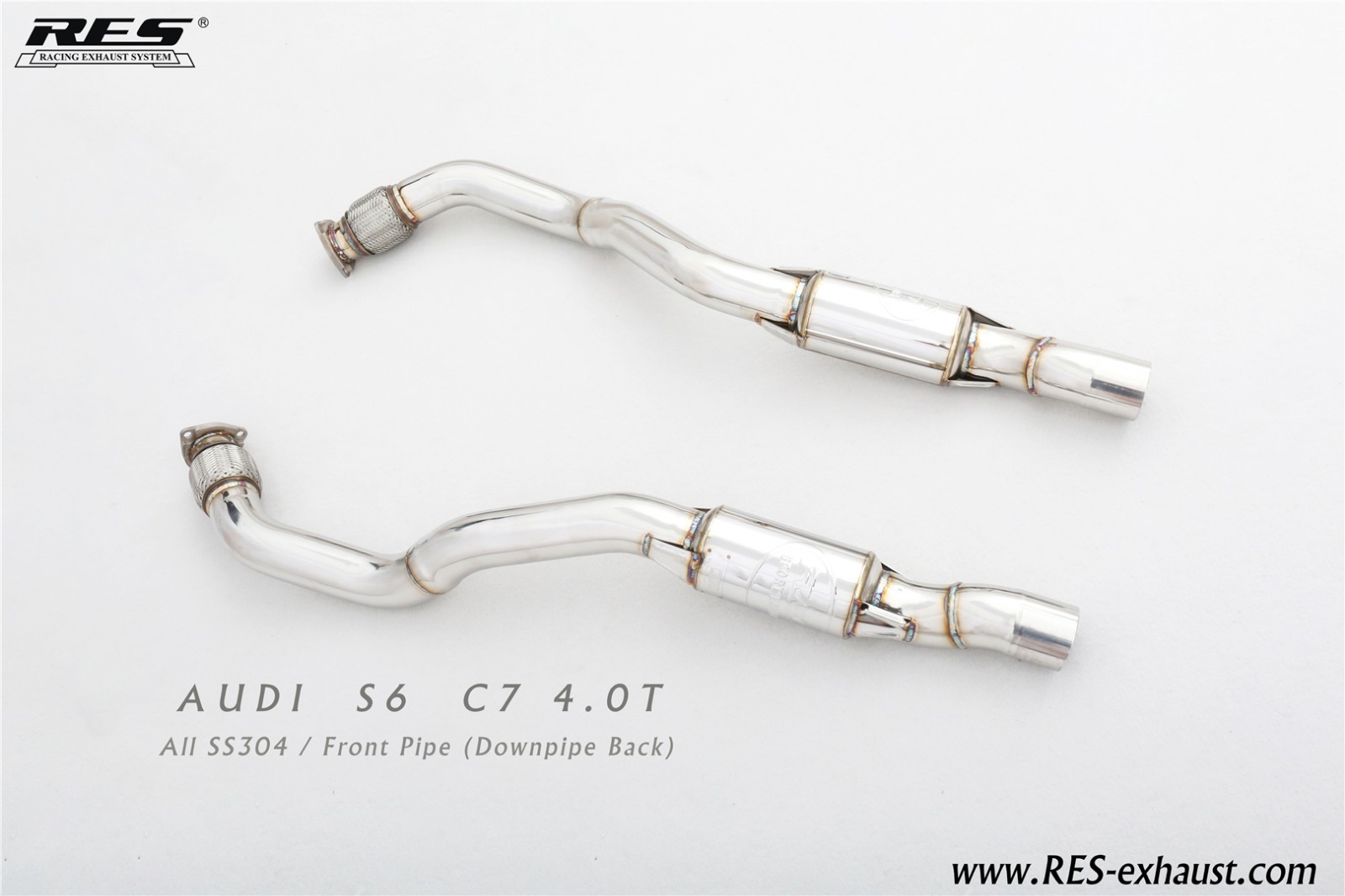 AUDI S6 C7 4.0T All SS304 /Front Pipe