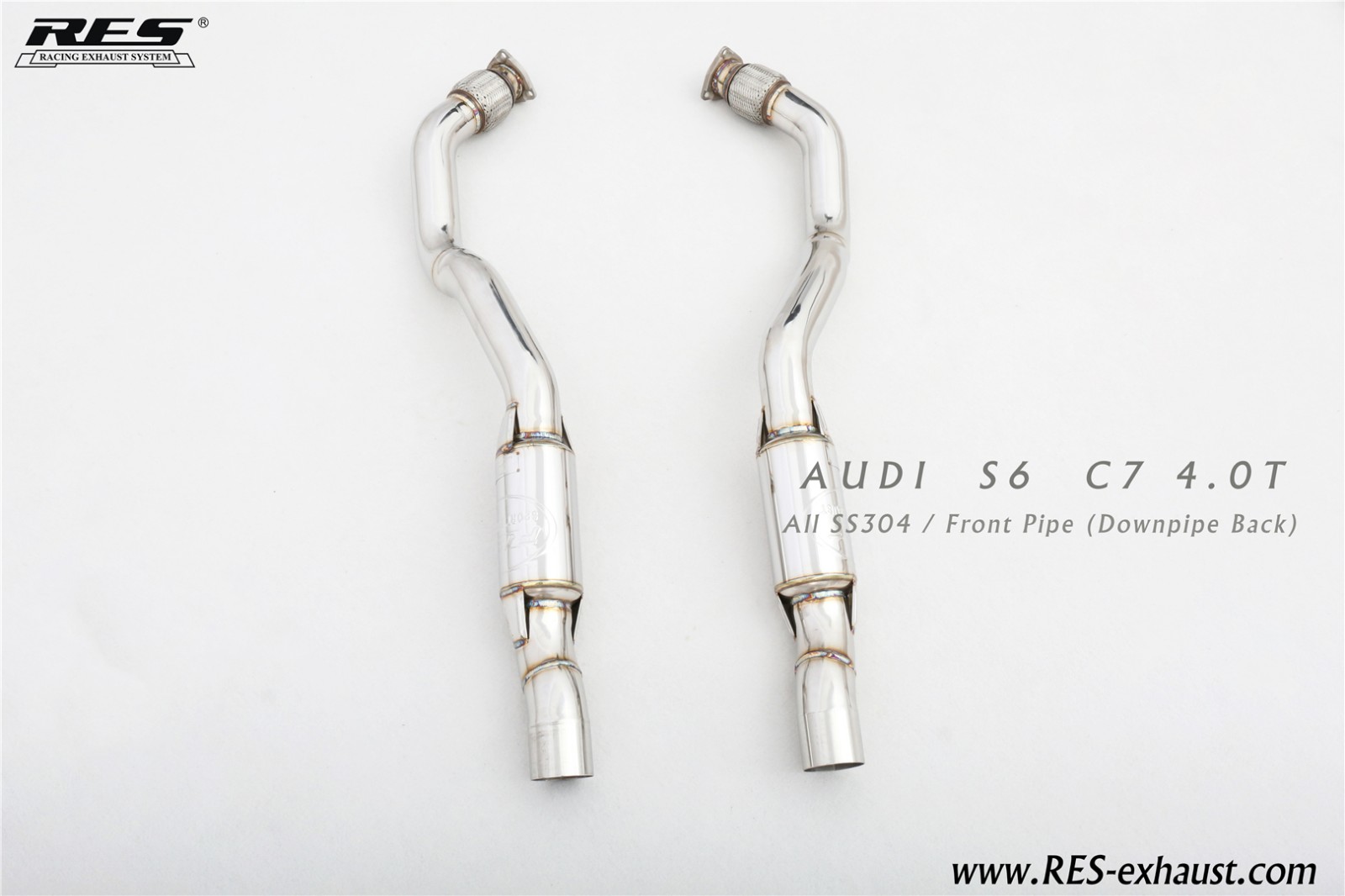AUDI S6 C7 4.0T All SS304 /Front Pipe