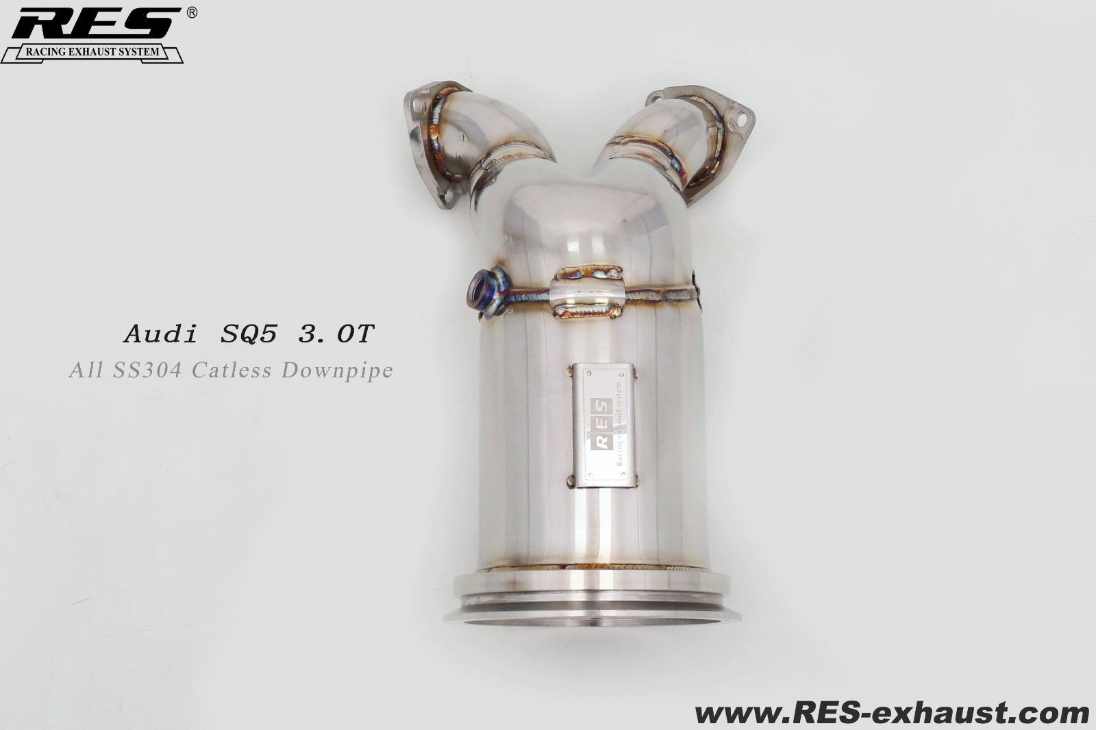 AUDI SQ5 FYG 3.0T All SS304 Catless Downpipe