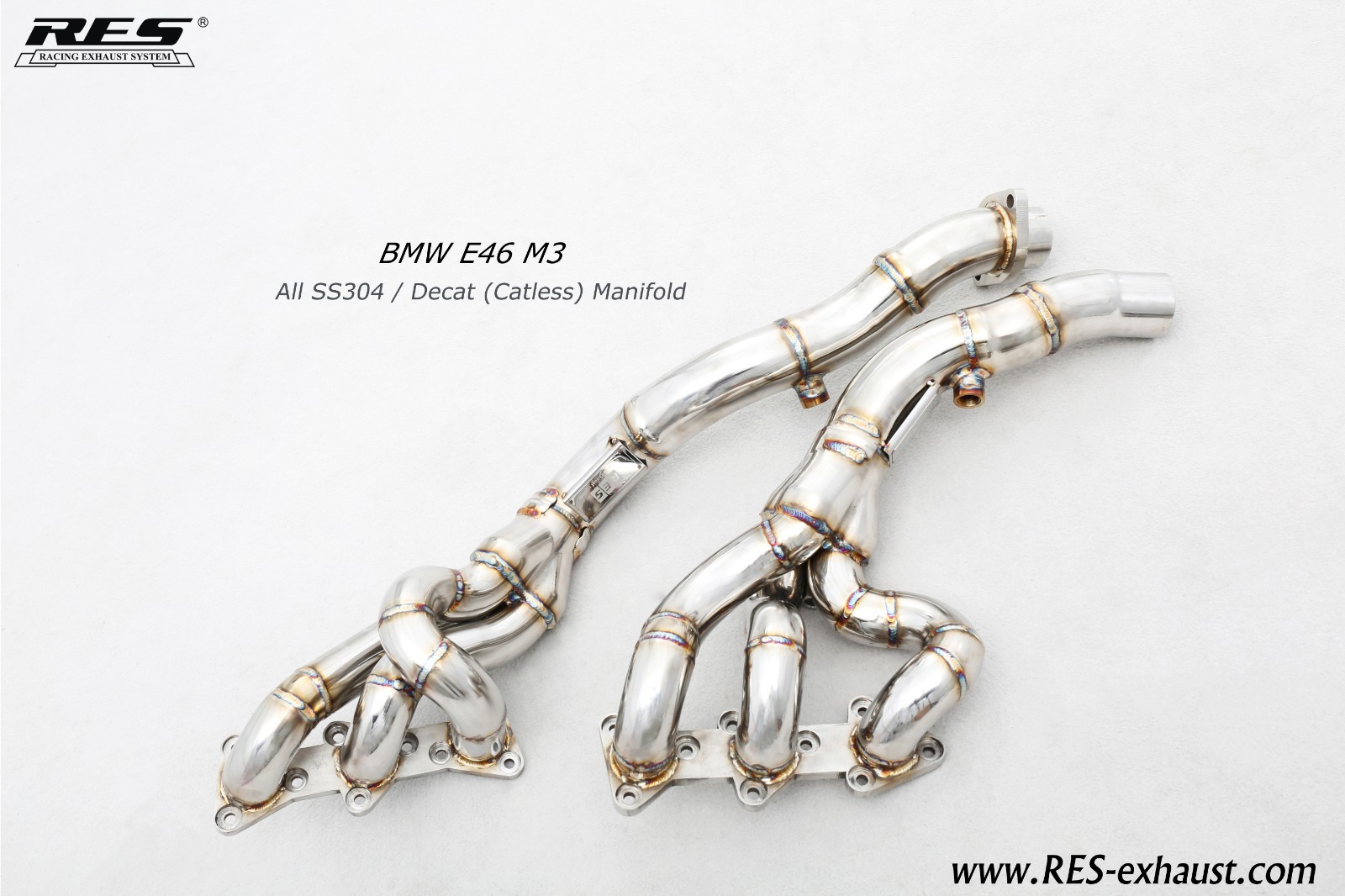 BMW M3 E46 All SS304 / Catless Manifold