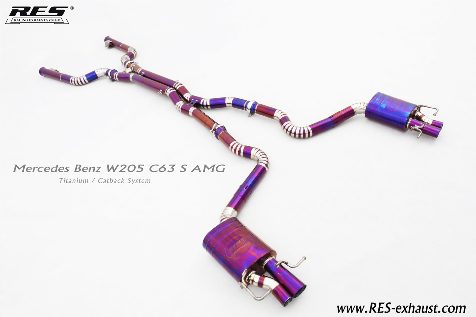 Mercedes Benz C63 W205 Titanium /Valvetronic Catback System