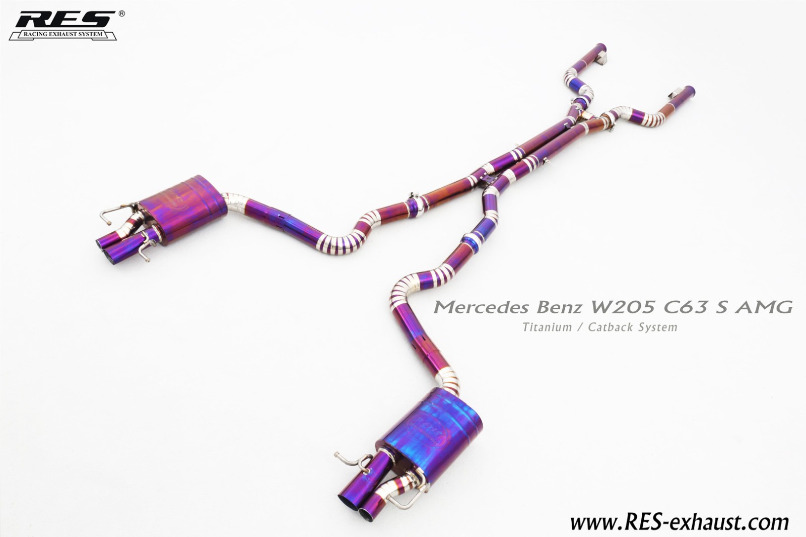 Mercedes Benz C63 W205 Titanium /Valvetronic Catback System