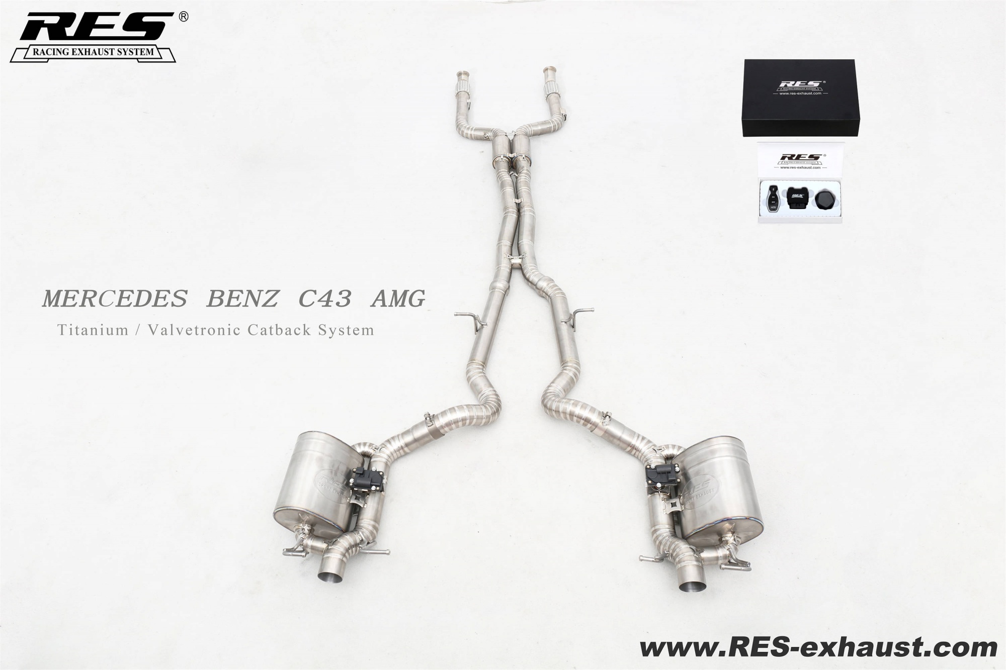 Mercedes Benz C43 W205 Titanium / Valvetronic Catback System