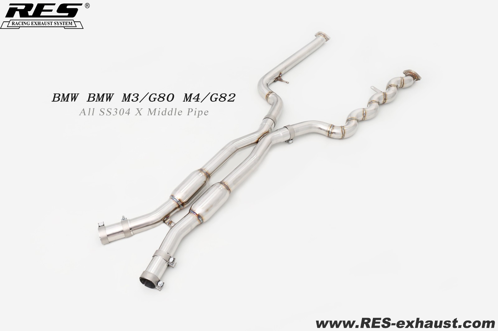 BMW M3 G80 All SS304 / X Middle Pipe
