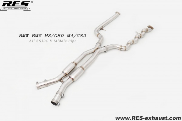 BMW M3 G80 All SS304 / X Middle Pipe