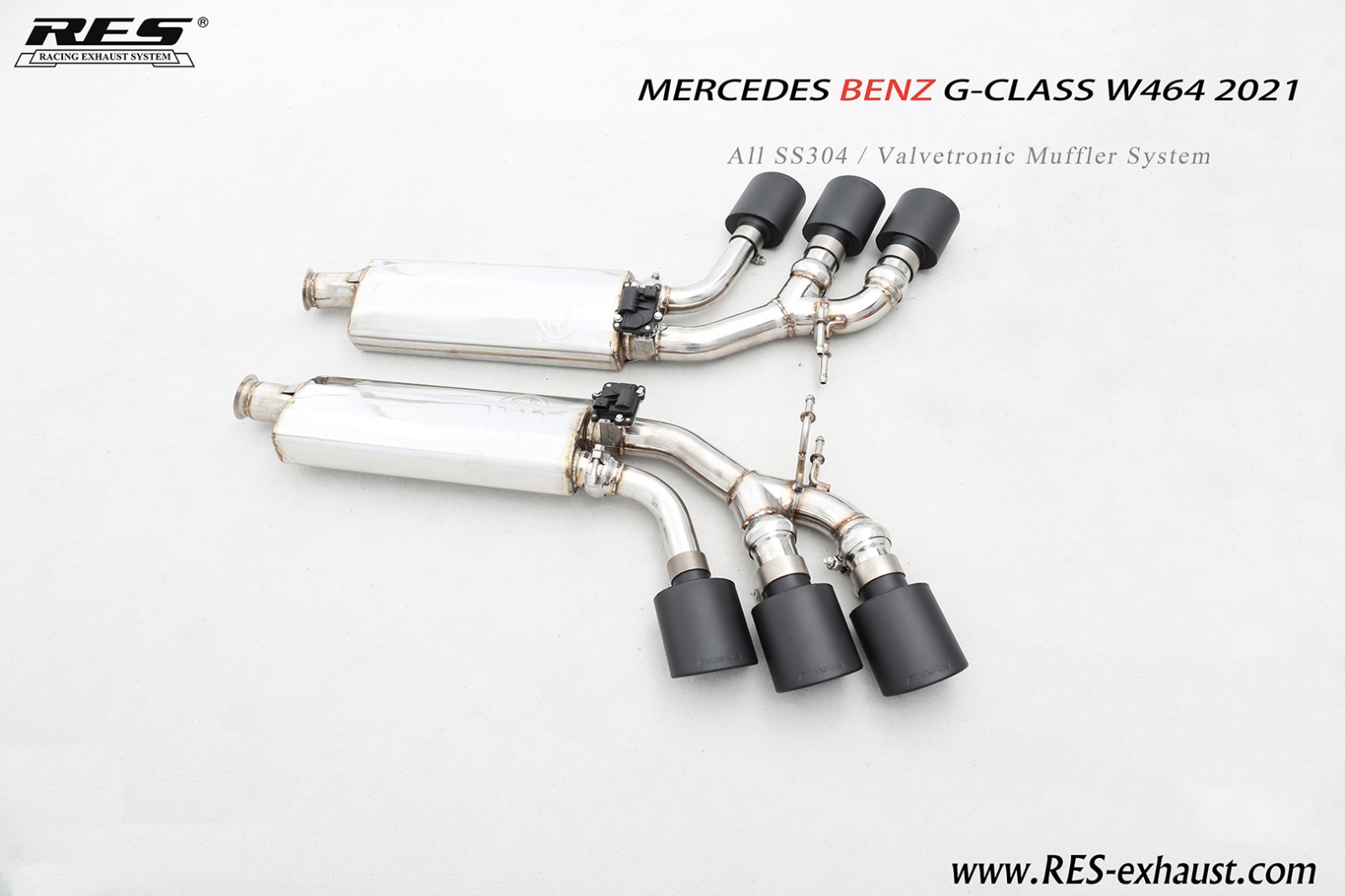 Mercedes-Benz G-Class W464 All SS304 / Valvetronic Muffler System