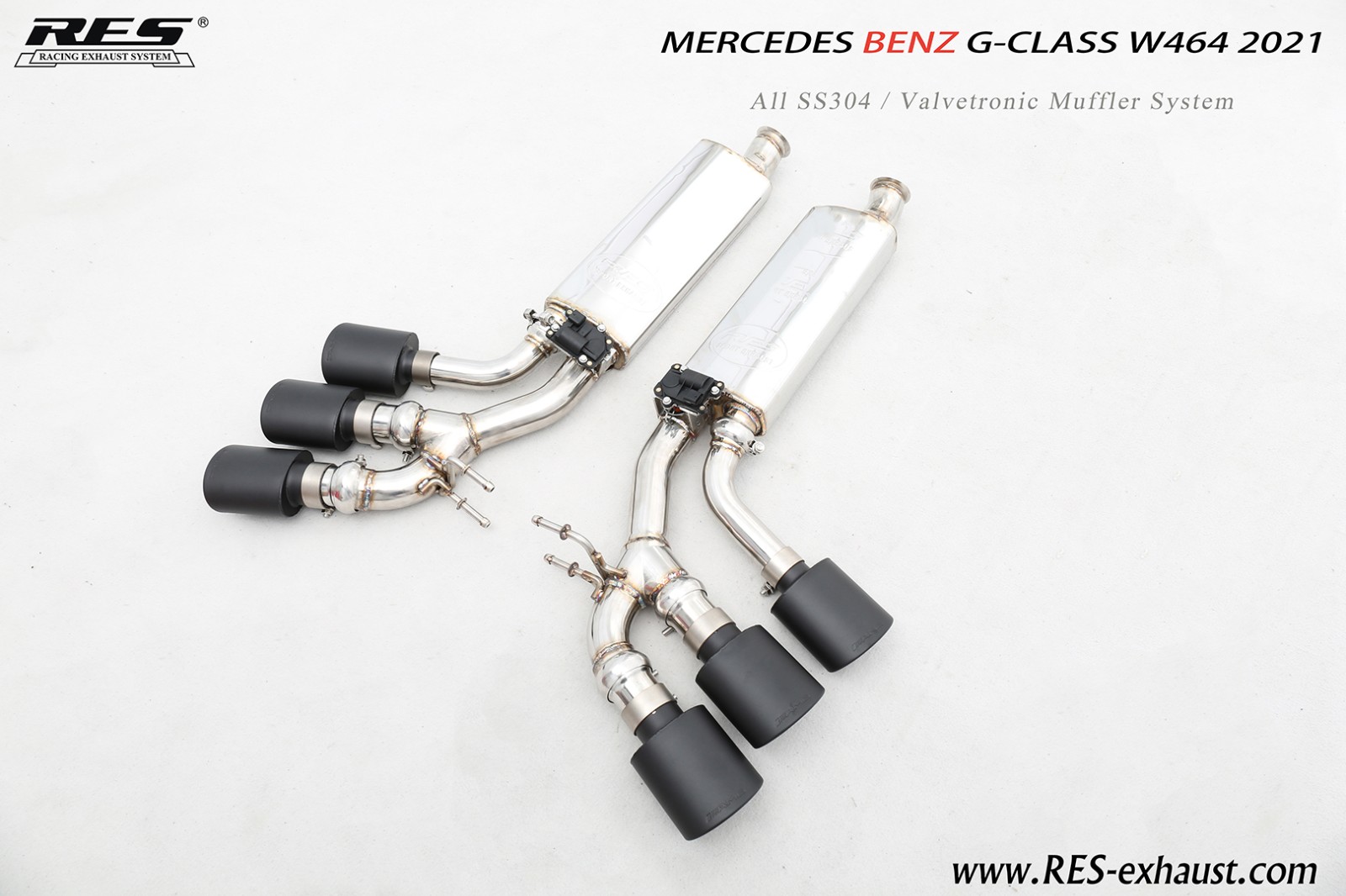 Mercedes-Benz G-Class W464 All SS304 / Valvetronic Muffler System