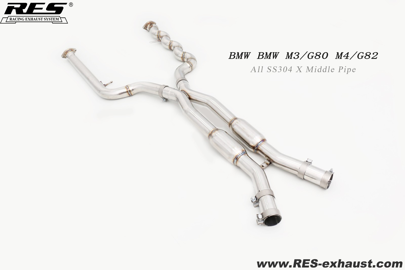 BMW M4 G82 All SS304 / X Middle Pipe