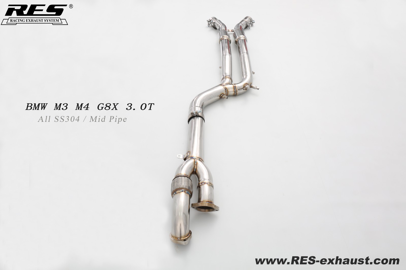 BMW M4 G82 3.0T All SS304 / Mid Pipe