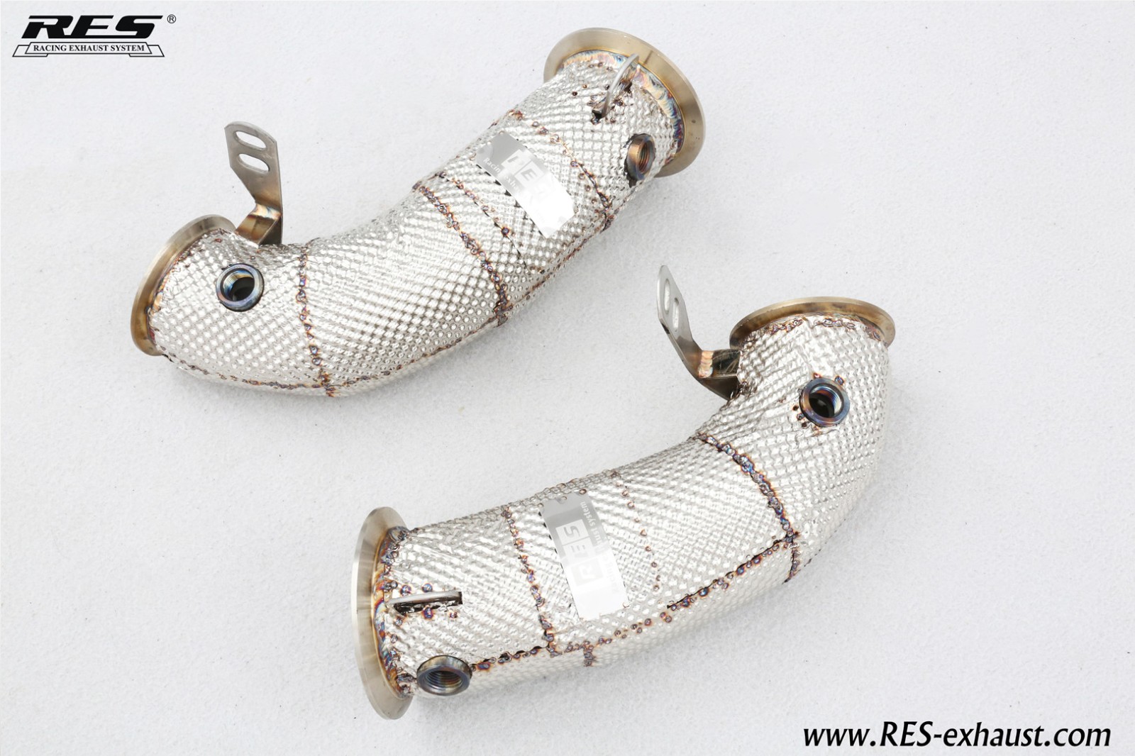 BMW M5 F90 All SS304 / Catless Downpipe With Heat Shield