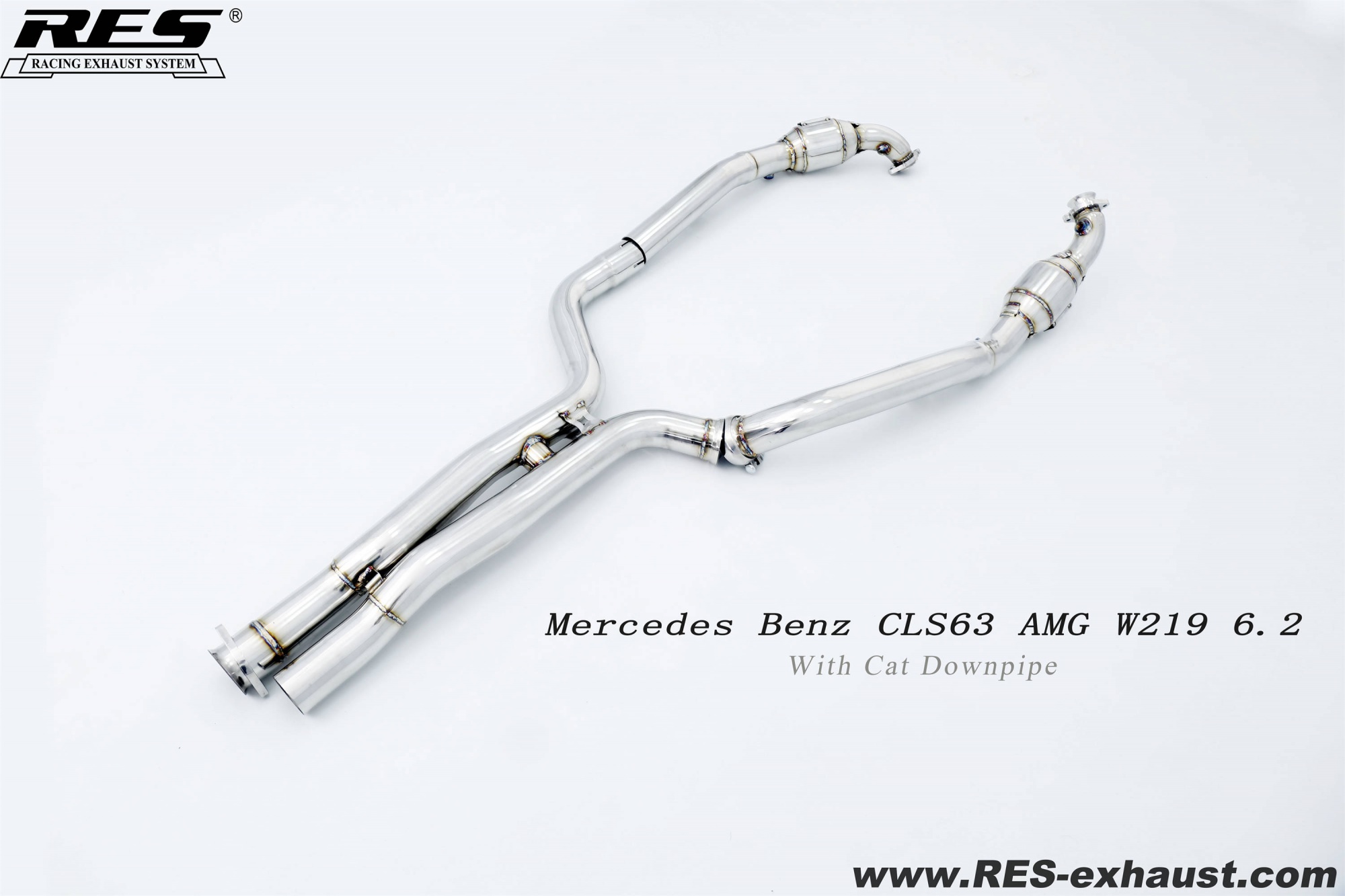 Mercedes Benz CLS63 AMG W219 SS304 / With Cat Downpipe