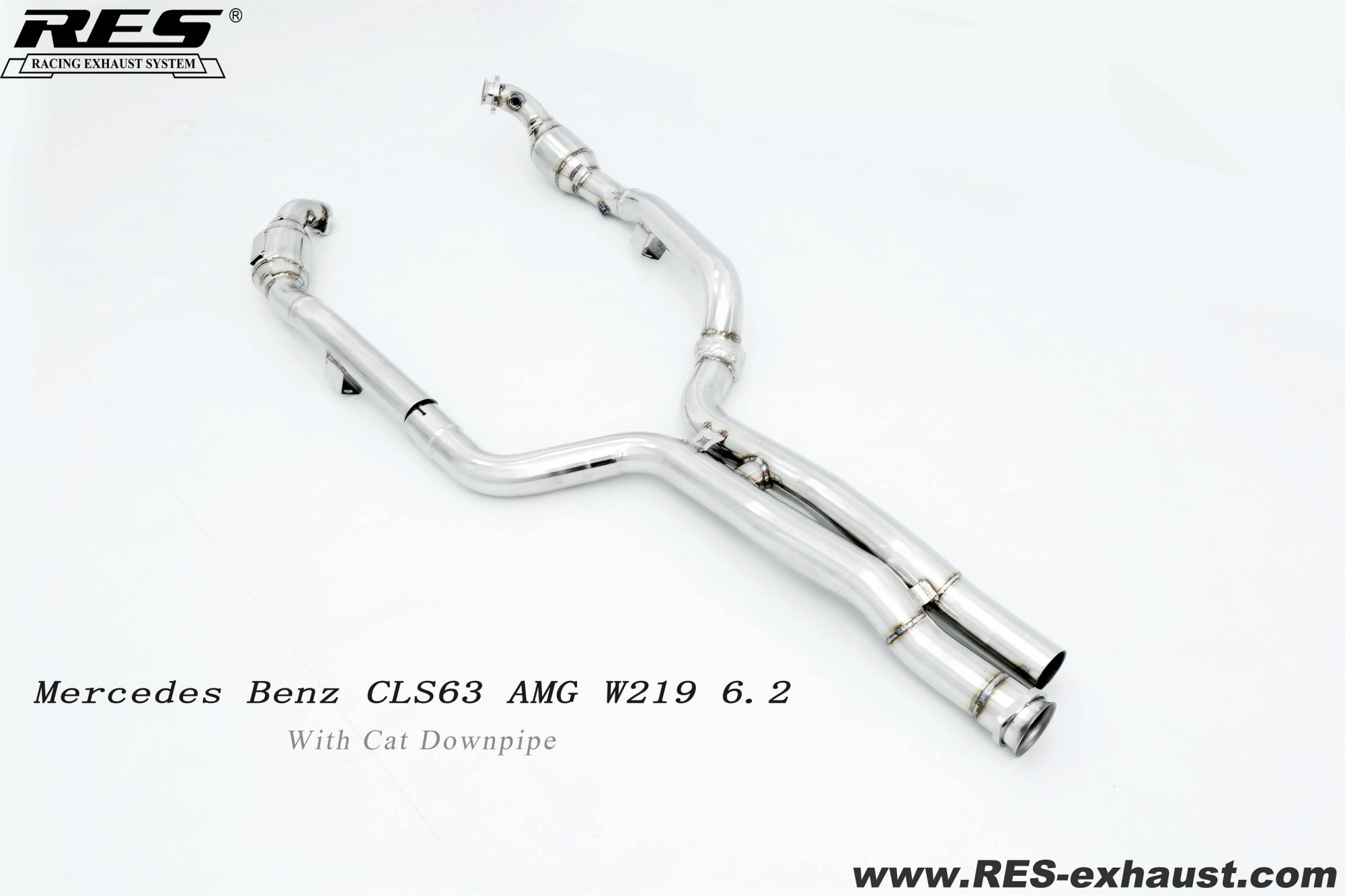 Mercedes Benz CLS63 AMG W219 SS304 / With Cat Downpipe