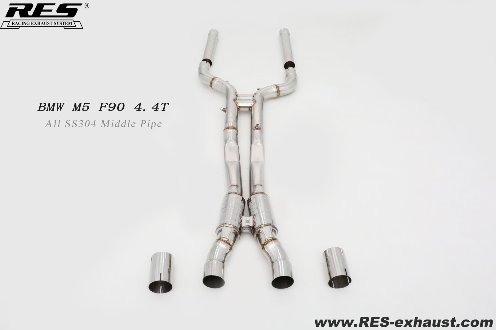 BMW M5 F90 4.4T All SS304 / Middle Pipe