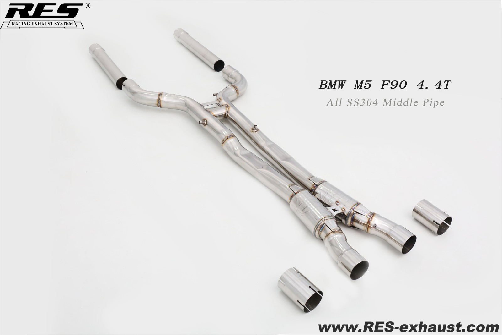 BMW M5 F90 4.4T All SS304 / Middle Pipe