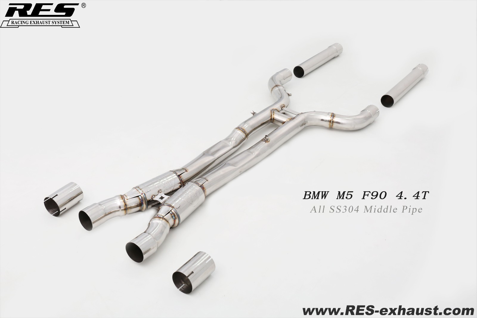 BMW M5 F90 4.4T All SS304 / Middle Pipe
