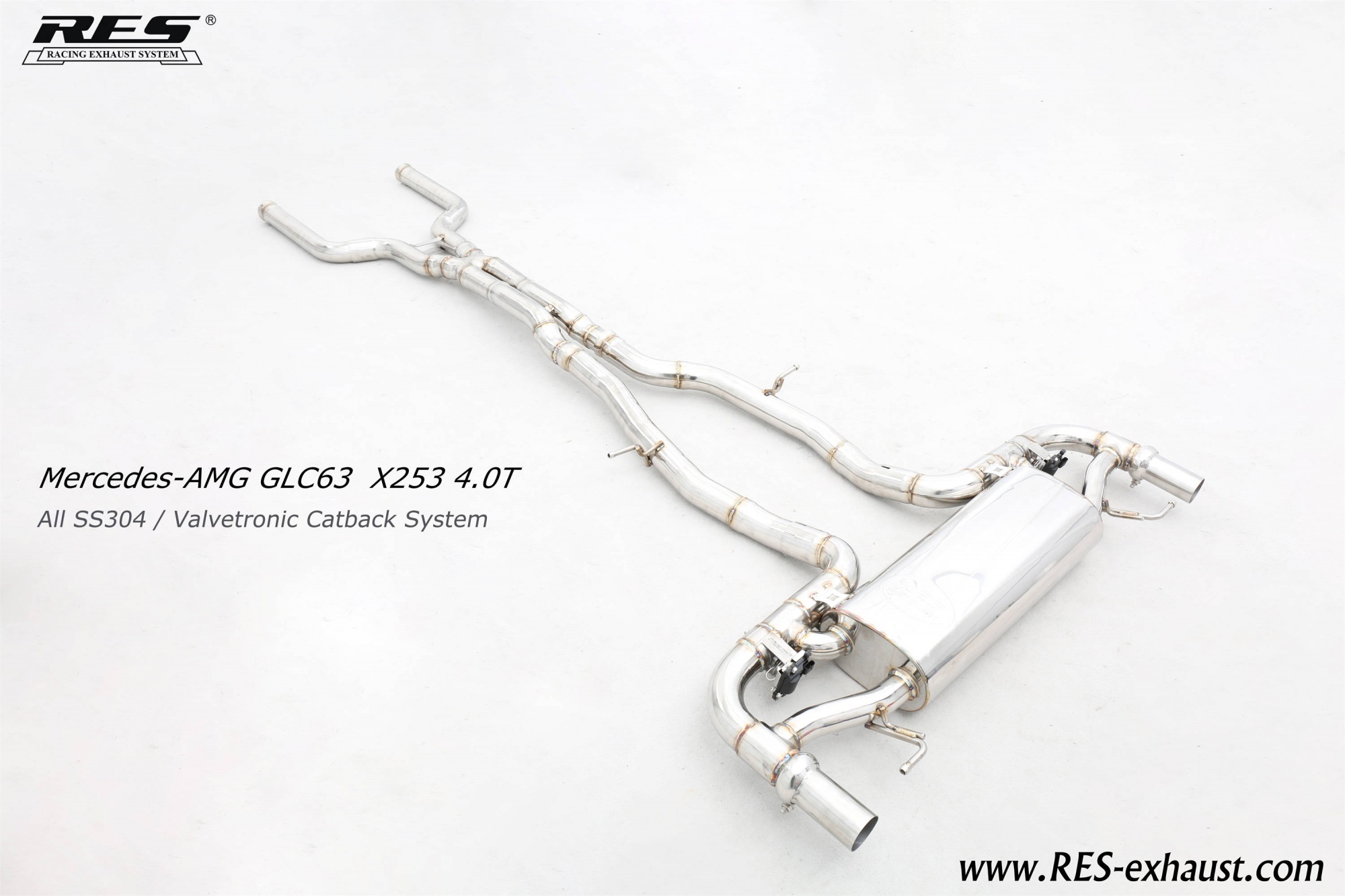 Mercedes-Benz GLC63 X253 AMG AII SS304 / Valvetronic Catback System