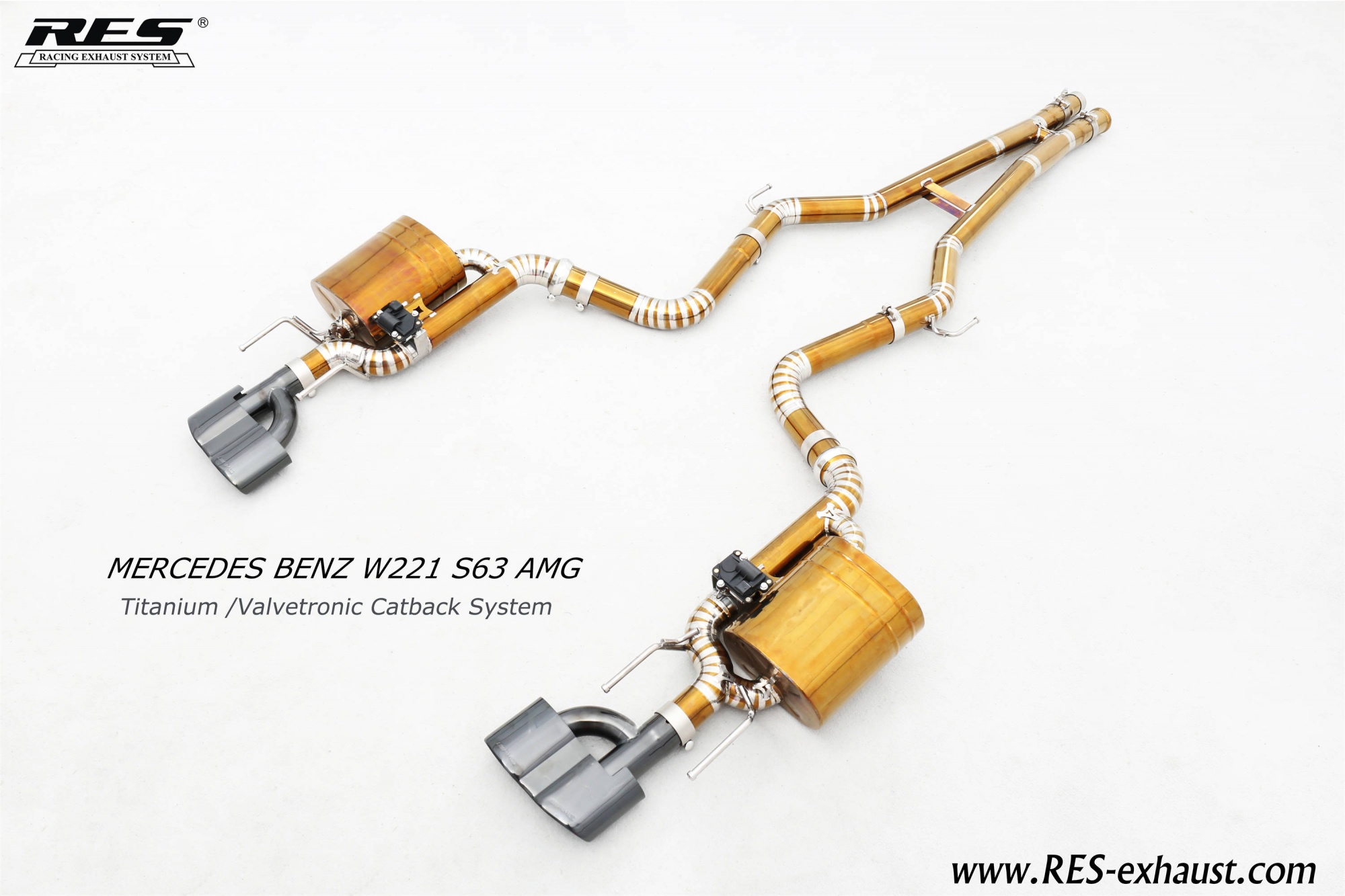 Mercedes-Benz W221 S63 AMG Titanium /Valvetronic Catback System