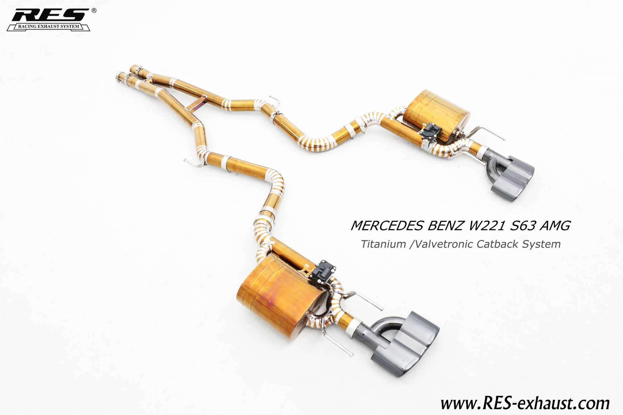 Mercedes-Benz W221 S63 AMG Titanium /Valvetronic Catback System