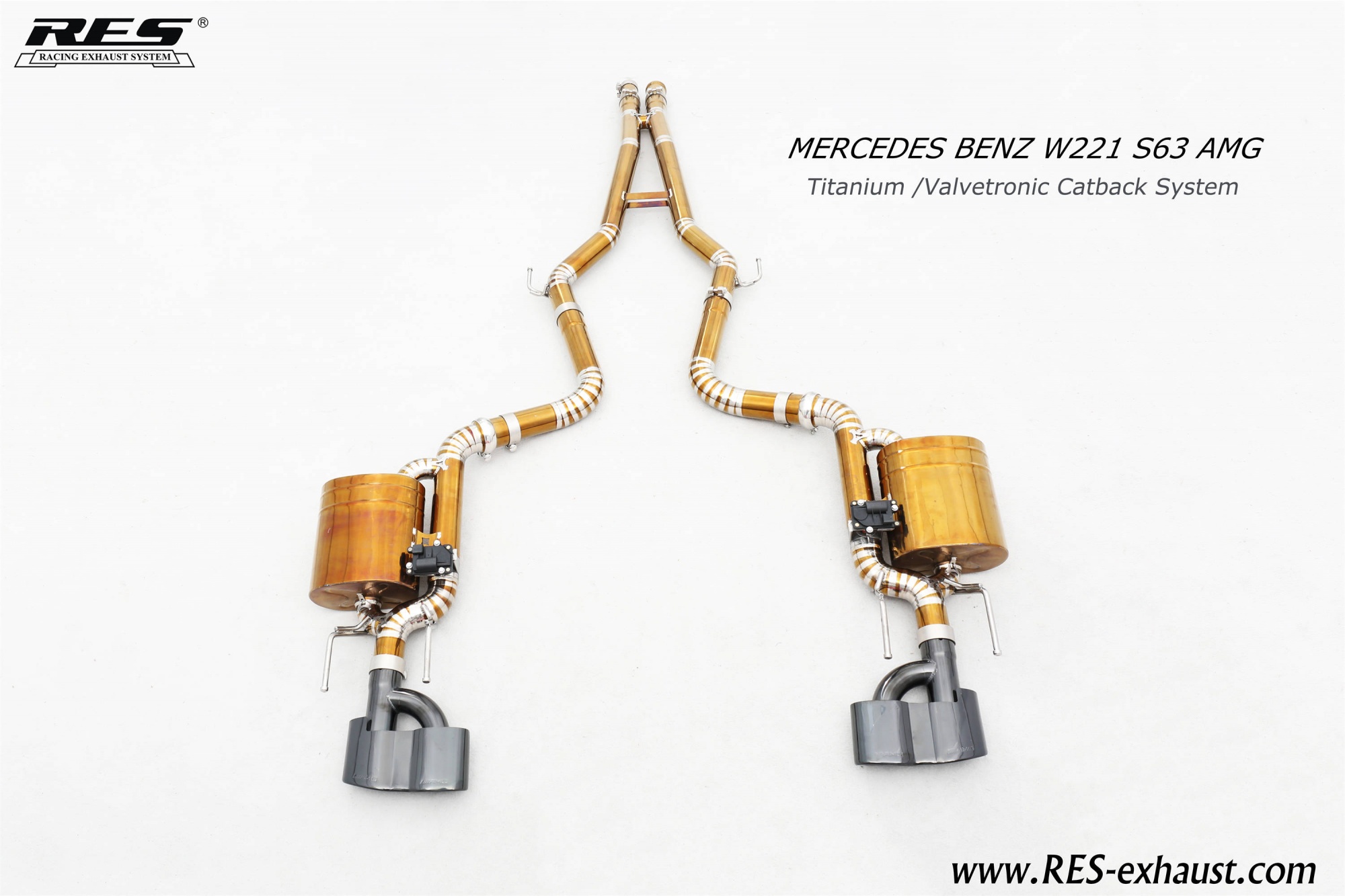 Mercedes-Benz W221 S63 AMG Titanium /Valvetronic Catback System