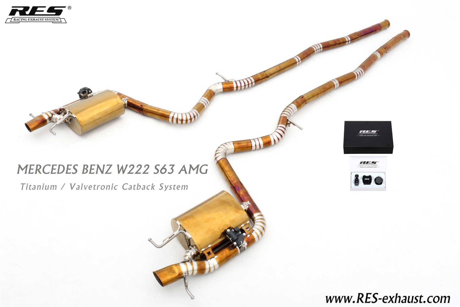Mercedes-Benz S63 W222 AMG Titanium / Valvetronic Catback System